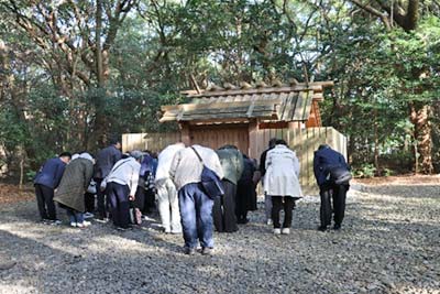 2日目に御塩殿神社のお参り