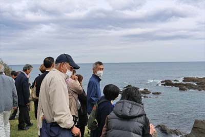 神宮御料鰒調製所がある鳥羽市国崎の鎧崎